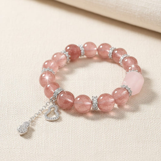 Strawberry Rose Connection Bracelet