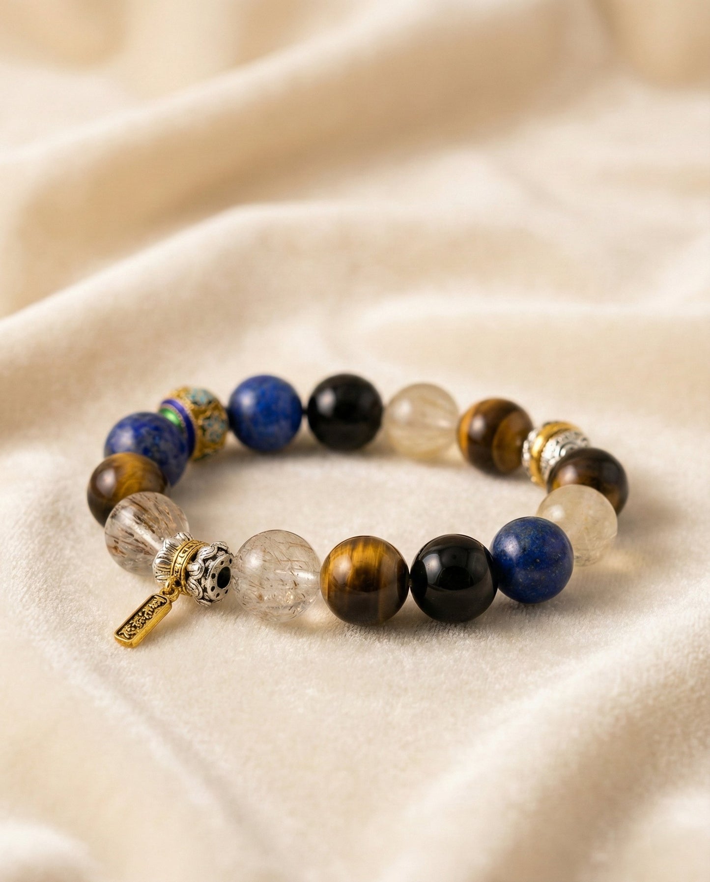 The Sovereign Barcelet, shown at a gentle angle on a light velvet surface.